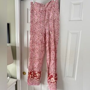 Zara Pink Floral Patterned Pants